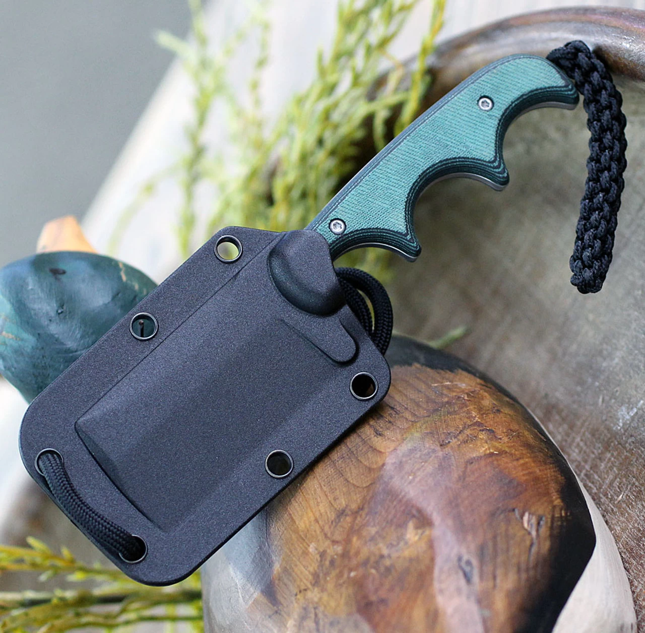 CRKT Minimalist Cleaver, 2.131" 5Cr15MoV Bead Blast Blade, Polised Rasin Infused Fiber Handle - Image 3