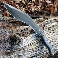 CRKT 2742 KUK, 10.5" 65Mn Plain Blade, Black Polypropylene Handle W/Rubber Overmold