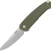 CRKT 5325 Tueto Assisted Opening, 3.28" 1.4116 Steel Satin Plain Edge, OD Green G10 Handle