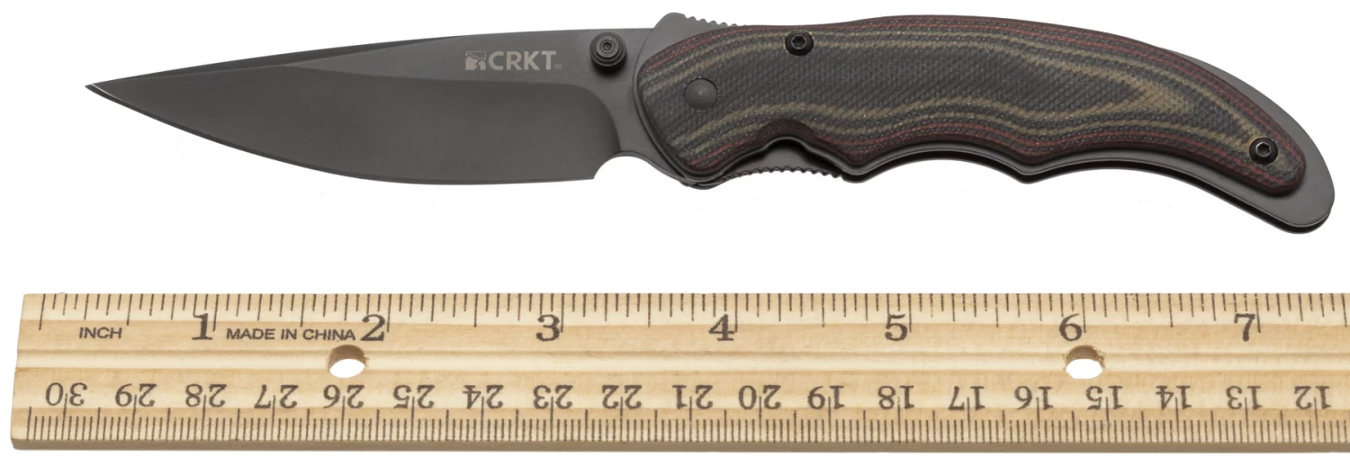 CRKT Endorser, 3.18" Black Assisted Blade, G10 Handle - 1105K - Image 7