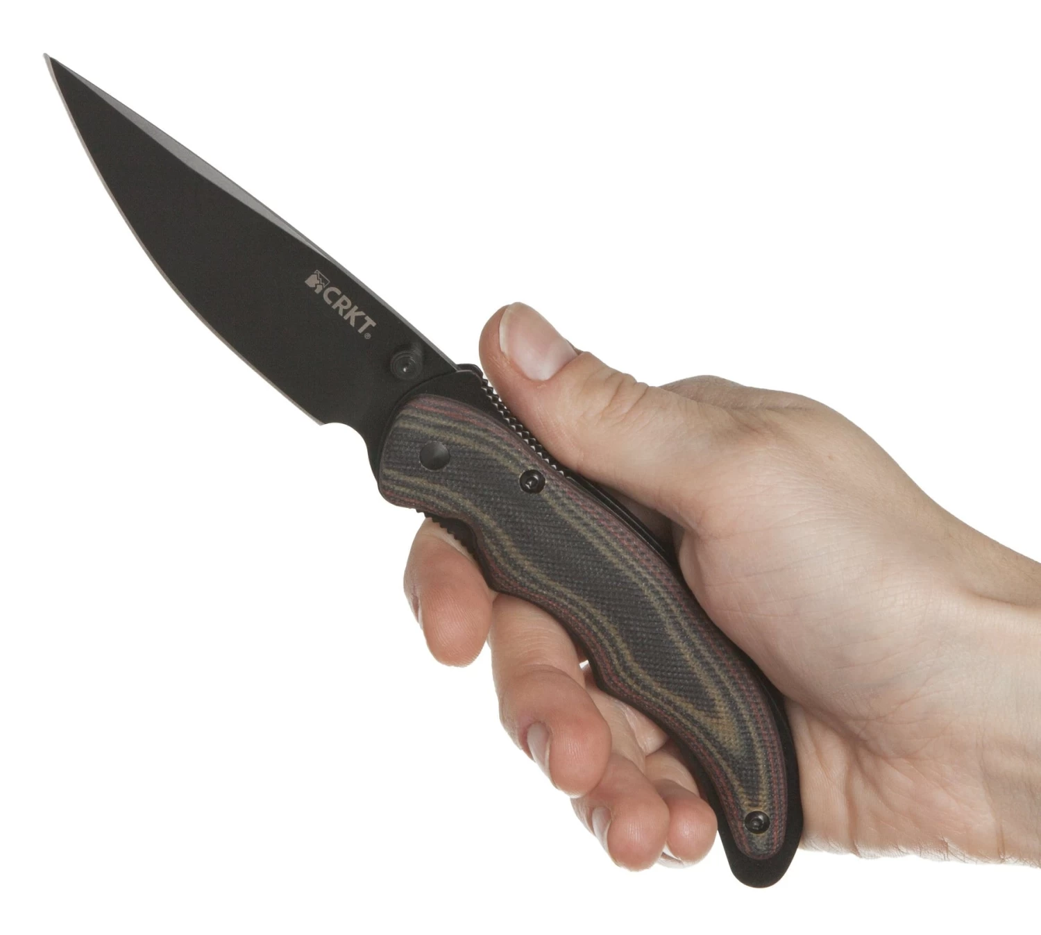 CRKT Endorser, 3.18" Black Assisted Blade, G10 Handle - 1105K - Image 9