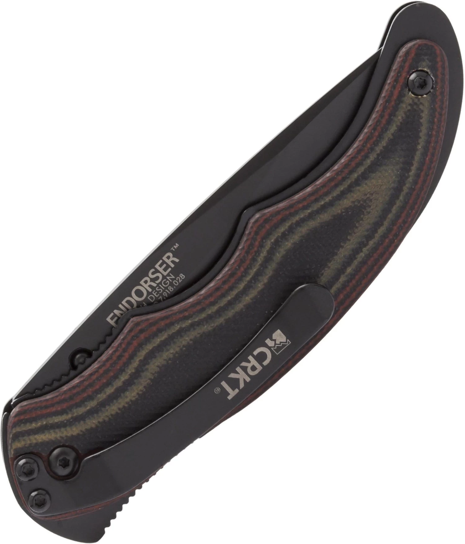 CRKT Endorser, 3.18" Black Assisted Blade, G10 Handle - 1105K - Image 15