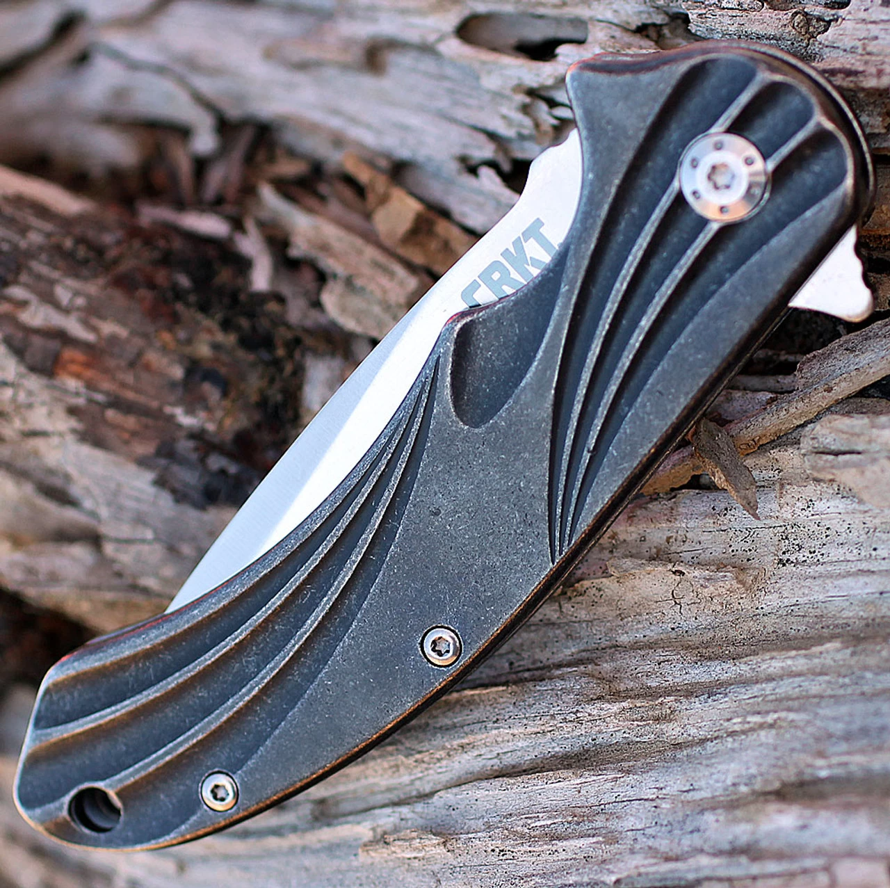 CRKT 6016 Williwaw, 3.02" 8Cr13MoV Plain Blade, Stainless Handle - Image 3