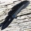 CRKT 6215 Caligo, 3.18" 8Cr13MoV Plain Blade, Black Anodized Aluminum Handle