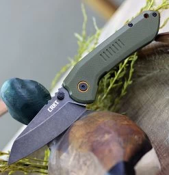 CRKT Overland CR6280, 2.977" 8Cr13MoV Black Stonewash Blade, G-10/2Cr13 SS Handle