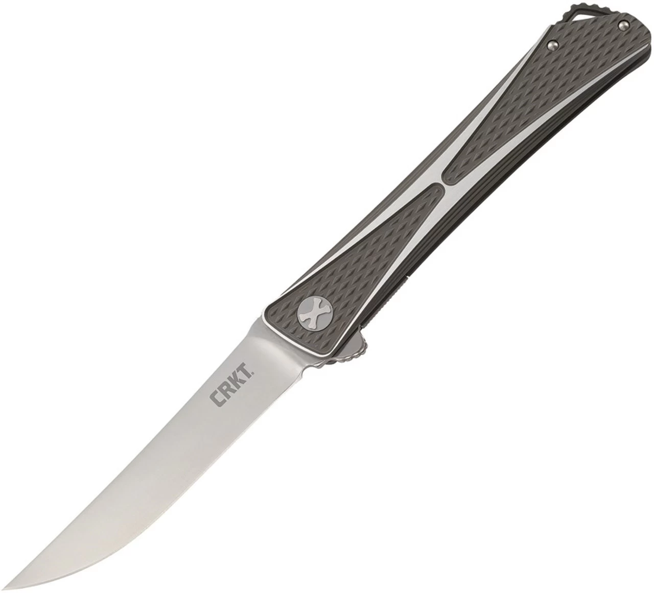 CRKT 7532 Jumbones Linerlock, 4.845" AUS8 Plain Blade, Aluminium Handle