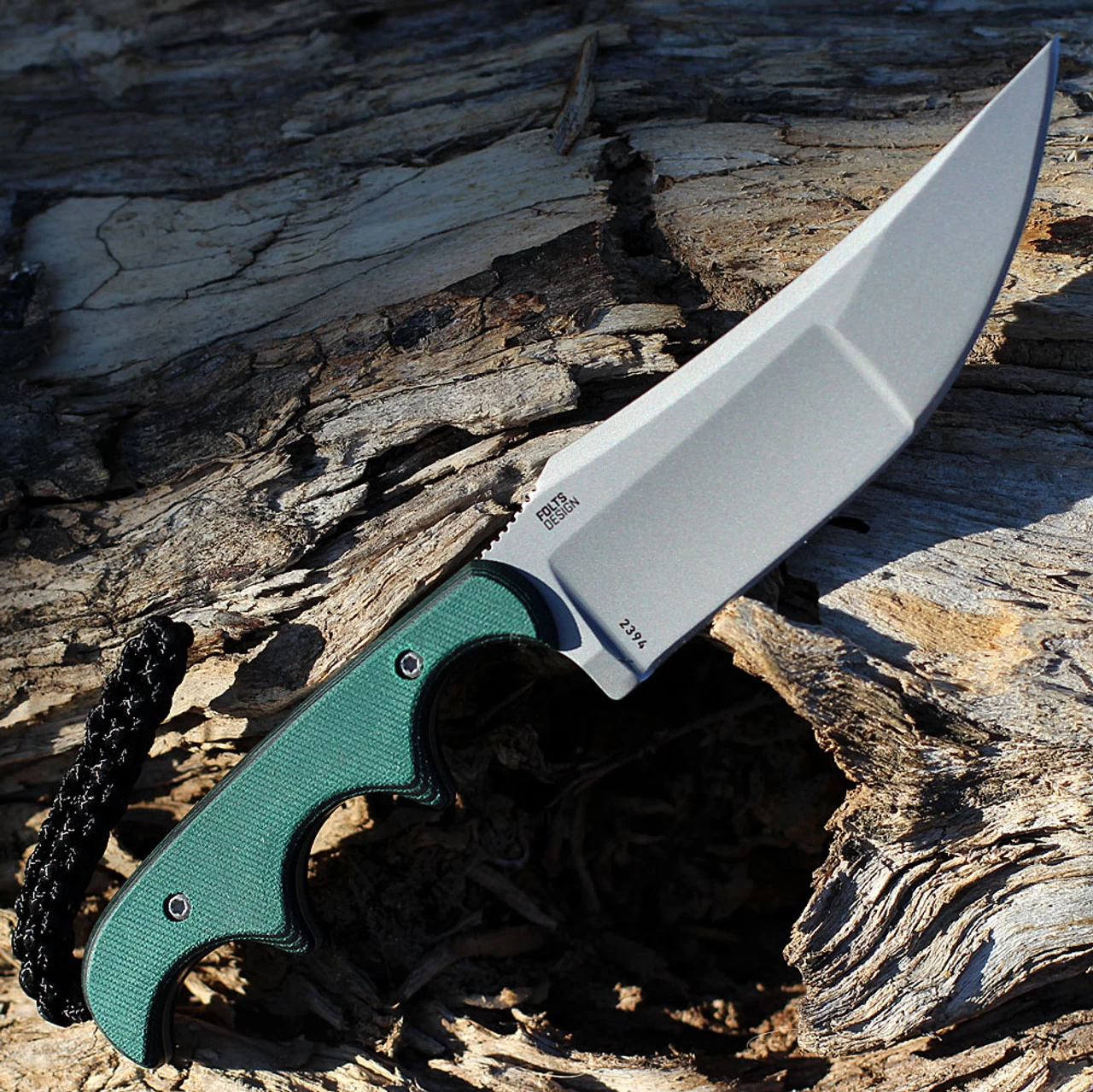 CRKT Minimalist Katana - Green Polymer (3.5" 8Cr13MoV Bead Blast) 2394 - Image 2