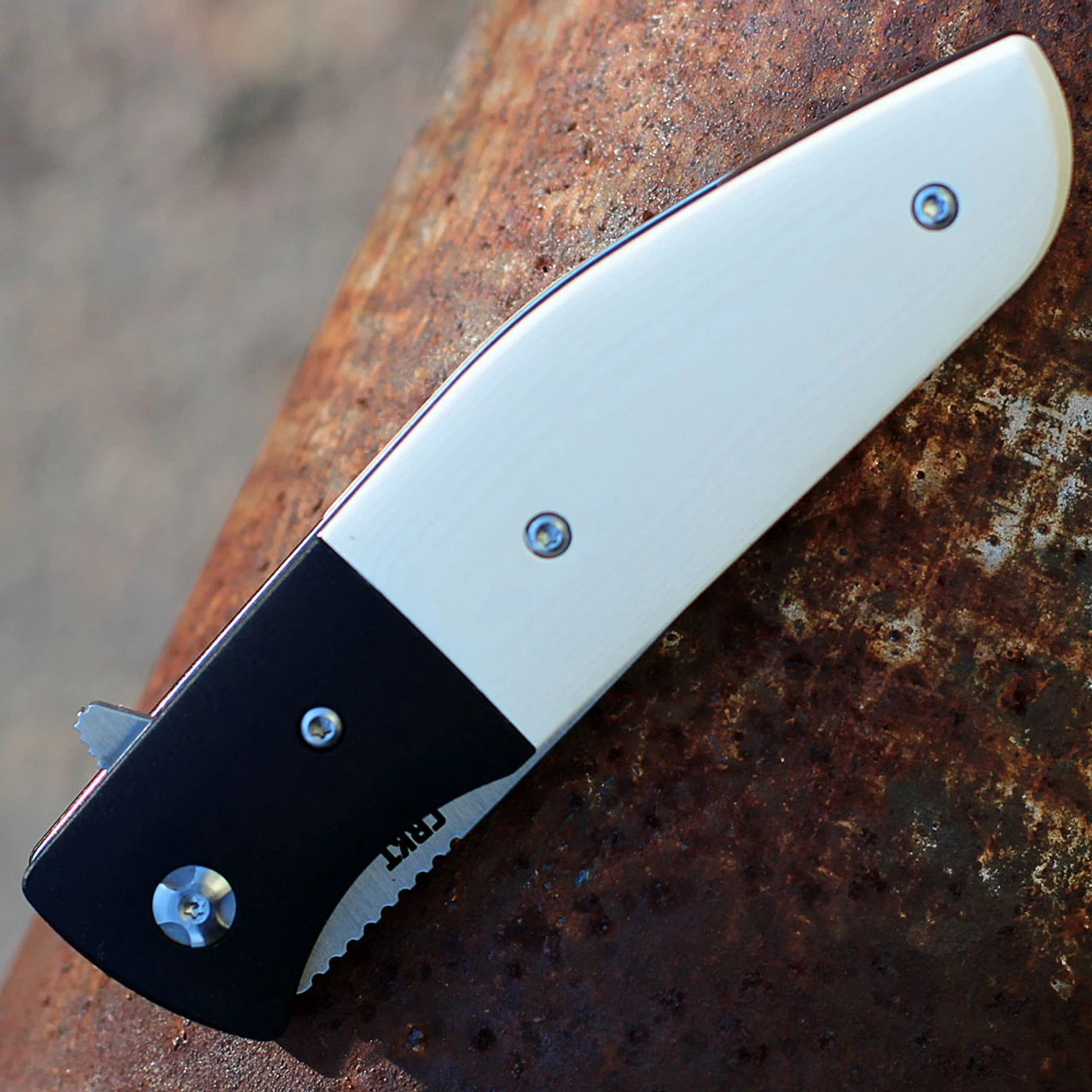 CRKT Kommer Curfew - IWhite Alum. (3.12" 8Cr13MoV Satin) 2867 - Image 3