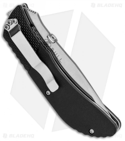 CRKT B.U.L.L. Front Flipper Liner Lock Knife Black Zytel (3" Satin) 6562 - Image 3