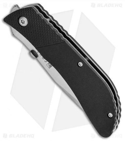 CRKT B.U.L.L. Front Flipper Liner Lock Knife Black Zytel (3" Satin) 6562 - Image 2