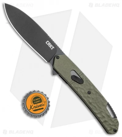 CRKT Onion Bona Fide Field Strip Knife OD Green (3.18" Black) K540GKP - Image 4