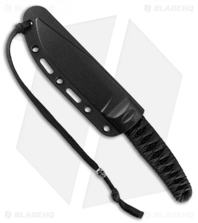 CRKT Burnley Nishi Fixed Blade Knife Black Cord Wrapped (4.5" Black) 2290 - Image 2