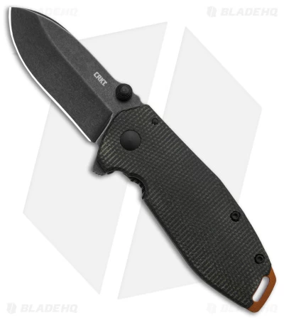 CRKT Burnley Squid Flipper Assisted Opening Knife Green Micarta (2.4" Smokewash)