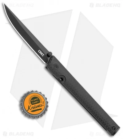 CRKT Blackout CEO Thumb Stud Liner Lock Knife Black GRN (3.1" Black) - Image 4