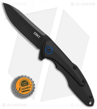 CRKT Caligo Liner Lock Flipper Knife Black Al (3.1" Black) 6215 - Image 4