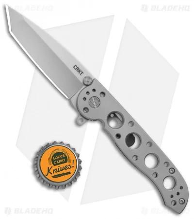 CRKT M16-02SS Stainless Steel Frame Lock Knife Tanto (3" Bead Blast) - Image 4