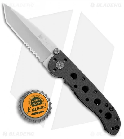 CRKT Carson M16-10F Tanto Flipper Knife Carbon Fiber (3" Satin Serr) - Image 4