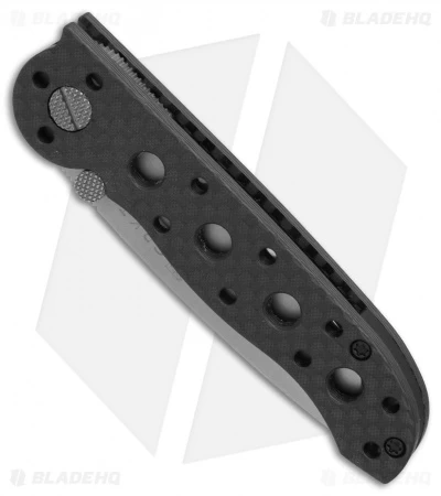 CRKT Carson M16-10F Tanto Flipper Knife Carbon Fiber (3" Satin Serr) - Image 2