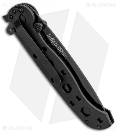 CRKT Carson M16-10K EDC Tanto Liner Lock Knife Black Zytel (3" Black Serr) - Image 3