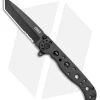 CRKT Carson M16-10KS EDC Tanto Frame Lock Knife (3" Black Serr)