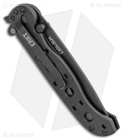 CRKT Carson M16-10KZ Tanto Flipper Knife Black GFN (3" Black Serr) - Image 3