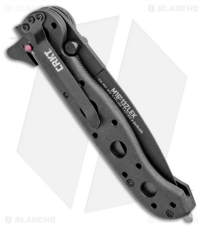 CRKT Carson M16-13ZLEK E.R. Spear Point Flipper Knife Zytel (3.375" Black Serr) - Image 3
