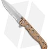 CRKT Carson M16-13ZM Desert Spear Point Flipper Knife (3.5" Bead Blast Serr)
