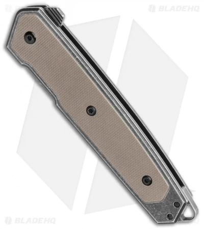 CRKT Cinco Frame Lock Brown G-10 Knife (2.9" Black) 7091 - Image 2