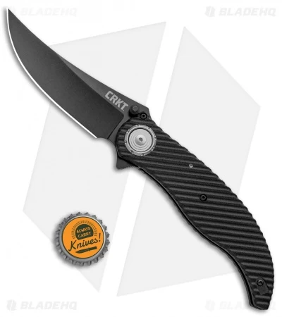 CRKT Clever Girl Folder Deadbolt Lock Knife Black G-10 (4" Black) 2640 - Image 4