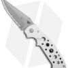 CRKT Crawford Kasper Professional Liner Lock Knife Silver (3.75" Gray Serr) 7728