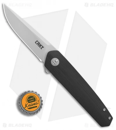 CRKT Cuatro Liner Lock Flipper Knife Black G-10 (3.1" Bead Blast) 7090 - Image 4