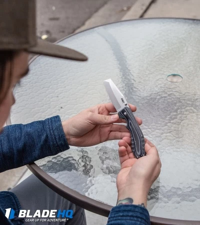 CRKT Folding Razel Folder Liner Lock Knife Micarta (3.13" Satin) 4030 - Image 9