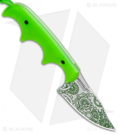 CRKT Folts Minimalist Bowie Neck Knife "Gears" (2.12" Satin) 2387G - Image 2