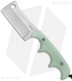 CRKT Folts Minimalist Cleaver Neck Knife Natural G-10 (2.1" Stonewash D2)