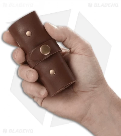 CRKT Wu Hex Bit Driver Tool Roll - Leather/Brass 9911 - Image 6