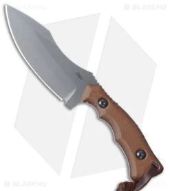 CRKT Kaila Cumings Bugsy Fixed Blade Knife Brown Micarta (3.78" Stonewash)