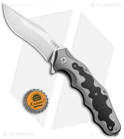CRKT Ken Onion Motley Flipper Knife Carbon Fiber/Ti (Satin) K210CFXP - Image 4