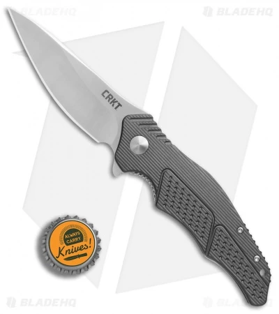 CRKT Ken Onion Outrage Knife Gray (3.25" Satin) K320GXPX *Factory Second - Image 4