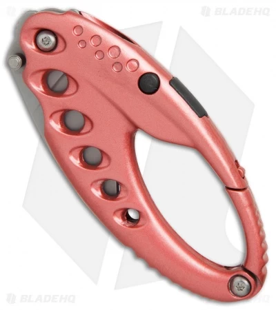 CRKT Lumabiner Pink Liner Lock Knife W/ L.E.D Light (1.6" Bead Blast) - Image 2