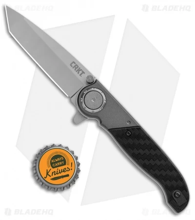 CRKT M40-02 Deadbolt Lock Knife Aluminum/GRN (3" Bead Blast) - Image 4