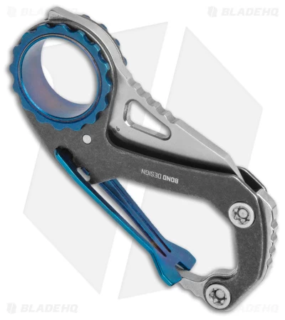 CRKT Mike Bond Compano Sheepsfoot Slip Joint Knife Carabiner (1.44" Satin) - Image 3