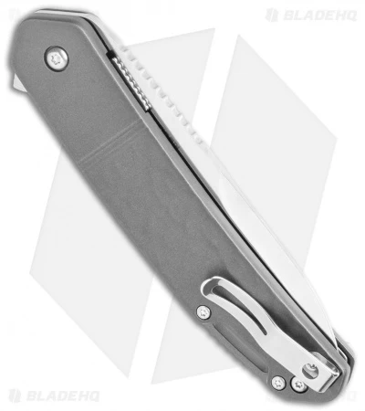 CRKT Onion Bona Fide Liner Lock Knife Gray Aluminum (3.5" Satin) K540GXP - Image 3