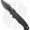 CRKT PSD Liner Lock Spring Assisted Knife Black G-10 / CF (3.6" Black Serr)