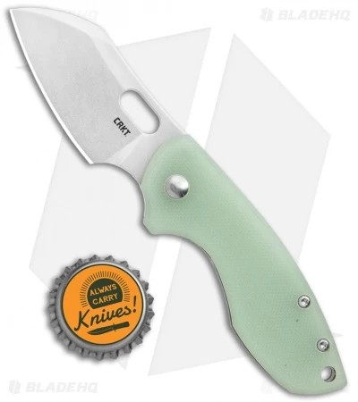 CRKT Pilar Frame Lock Knife Natural G-10 BHQ Exclusive (2.4" Stonewash D2) - Image 4
