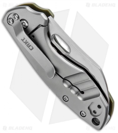 CRKT Pilar Frame Lock Knife OD Green G-10 (2.4" Satin D2) 5311D2D - Image 3