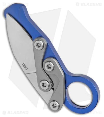 CRKT Provoke EDC Kinematic Morphing Karambit Blue Aluminum (2.56" SW) - Image 4