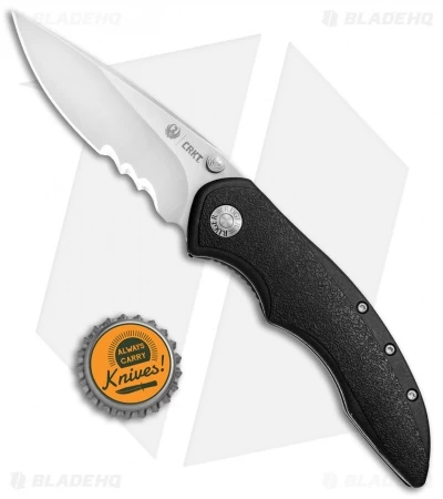 CRKT Ruger Knives High-Brass Spring Assisted Knife Black (3.2" Satin Serr) R2601 - Image 4
