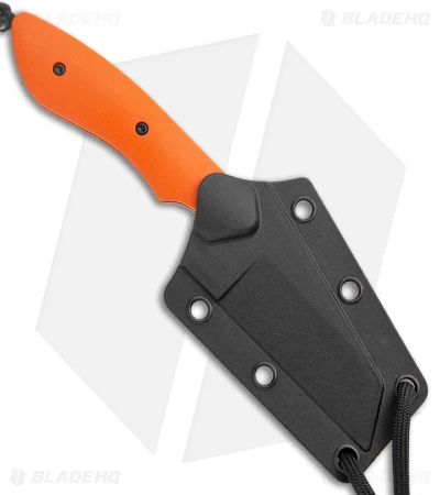 CRKT S.P.I.T. Knife Small Pocket Inverted Tanto Orange G-10 (2.15" Stonewash) - Image 3