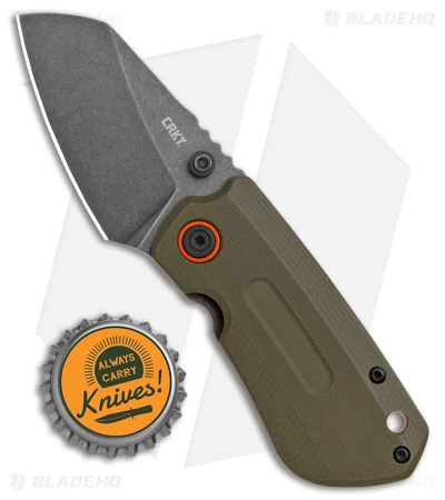 CRKT Schwarz Overland Compact Frame Lock Knife OD Green G-10 (2.24" Black) 6277 - Image 4