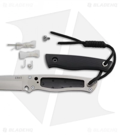 CRKT TSR Terzuola Survival Rescue Fixed Blade Knife Black GFN (4.3" Satin ) 2061 - Image 5